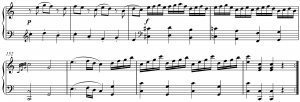 Sheet music for Mozart's Coda Sonata in C Major