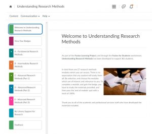 Understanding research Methods unit hompage