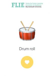 Mentimeter drum roll slide