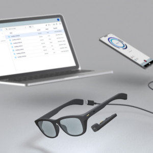 Pupil Labs Invisible eye tracking glasses phone and laptop