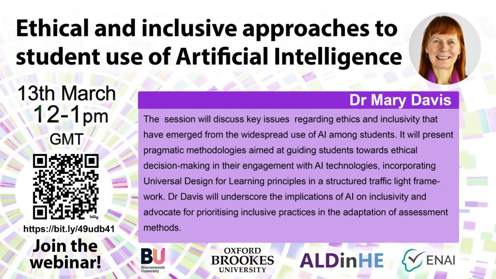 Ethical and inclusive approaches to student use of artificial intelligence Dr Mary Davis