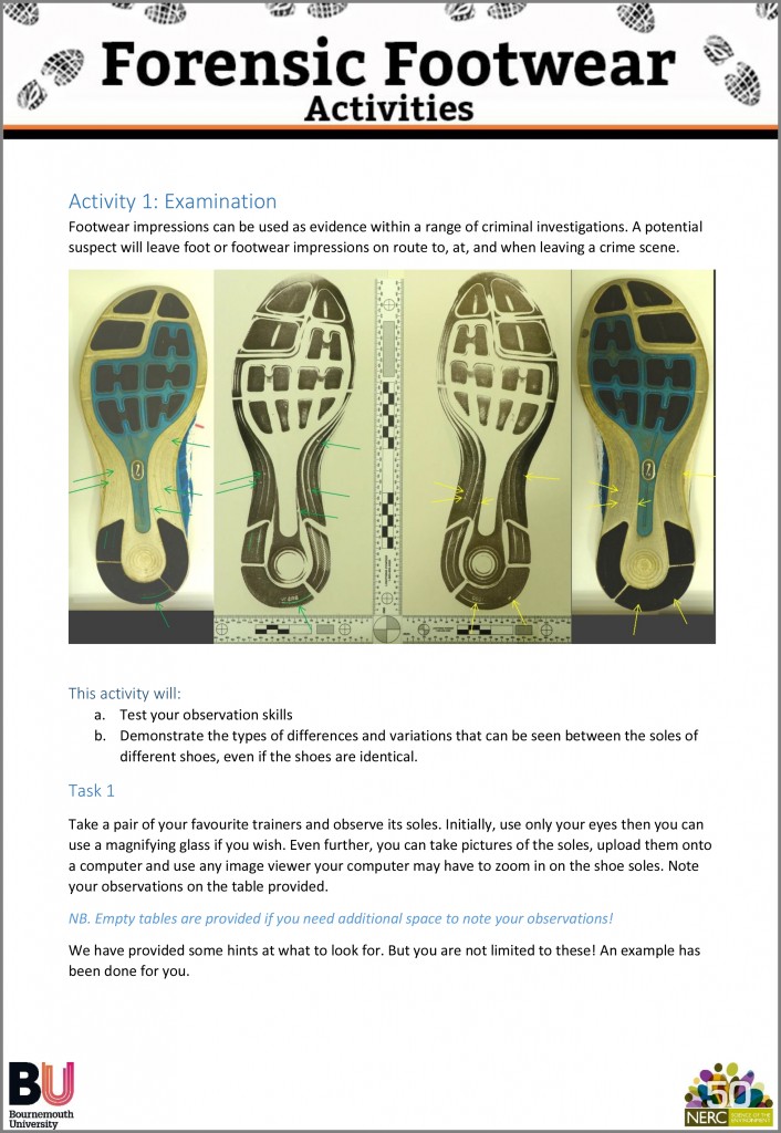 Nerc Footprints Activities