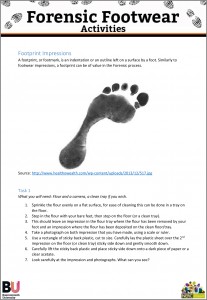 Activity 5 - Footprint Impressions