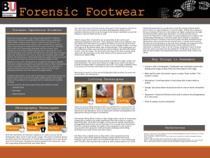 Forensic Footwear Information Poster