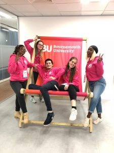 Group of Student Ambassadors working at an Open Day
