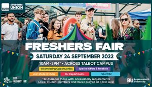 Freshers Fair 2022 poster