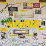 Student Sarah Clark's vision board