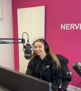 Here is me in the Nerve radio studio presenting my weekly show!!