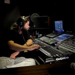 Simonas Gylys in the studio