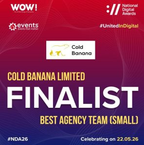 Finalist at the National Digital Awards 2026 in the Best Agency Team (Small) category